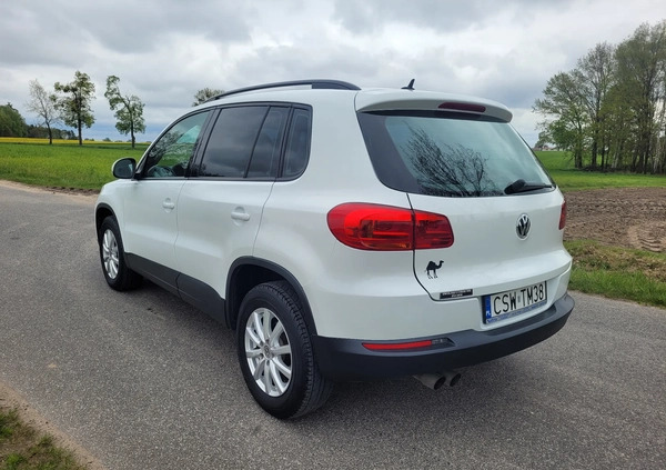 Volkswagen Tiguan cena 49600 przebieg: 195000, rok produkcji 2014 z Świecie małe 466